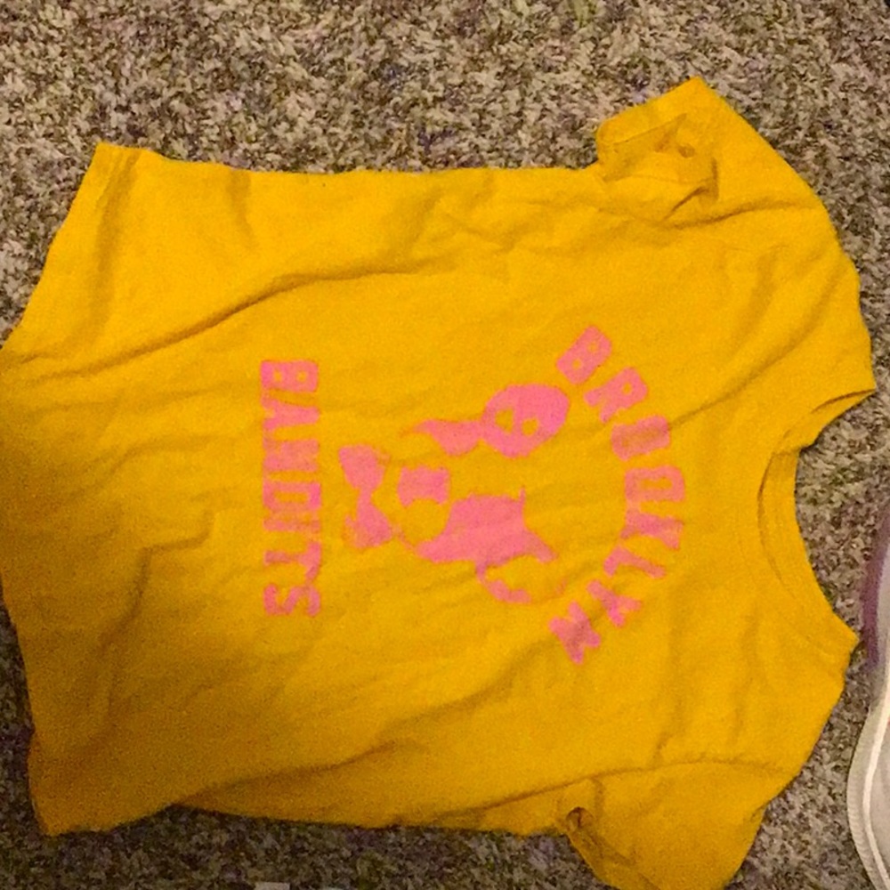Brooklyn Bandits Old Navy mustard yellow shirt